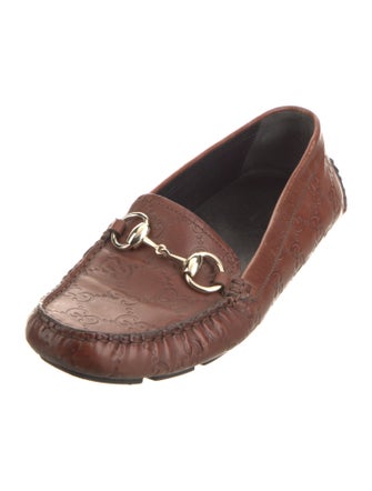 Gucci Horsebit Accent Leather Loafers