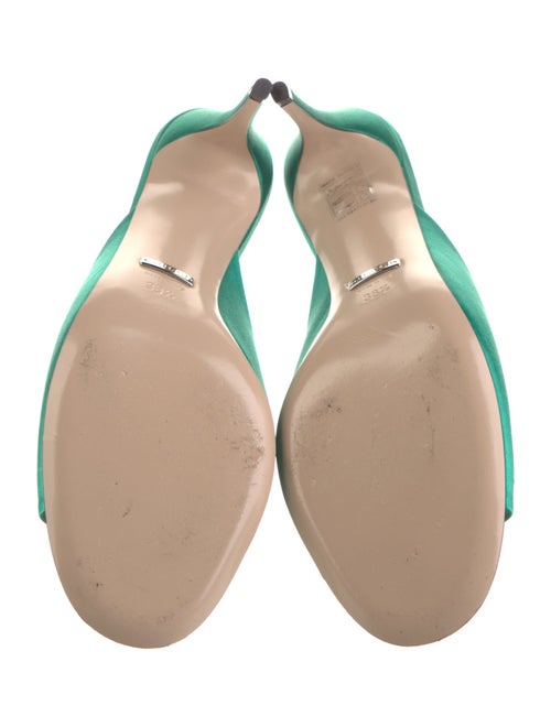 Gucci Hasler Horsebit Accent Satin Slides