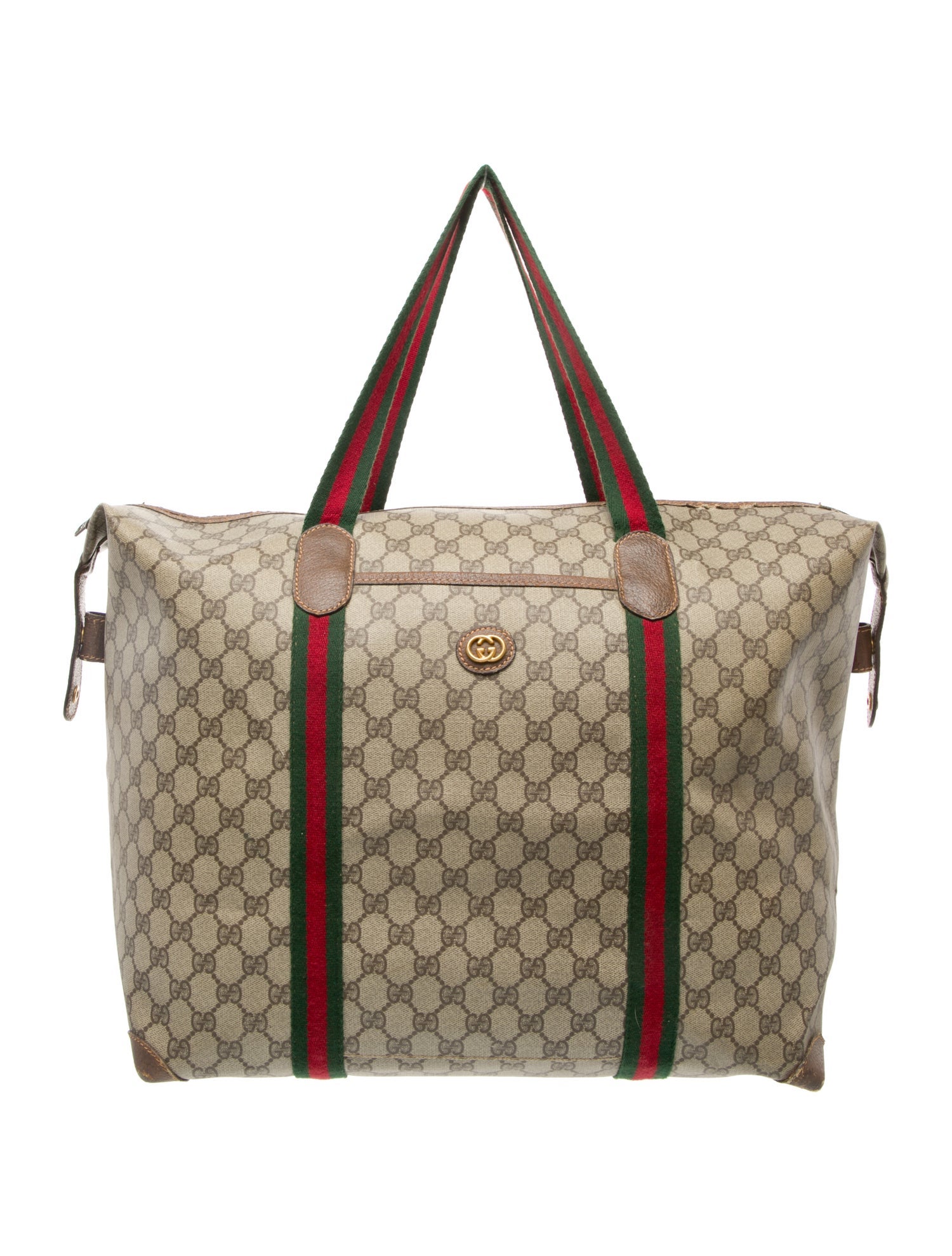 Gucci GG Supreme Weekender Bag Vintage