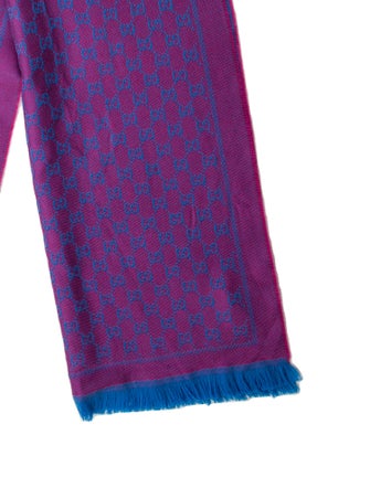 Gucci Wool GG Logo Scarf