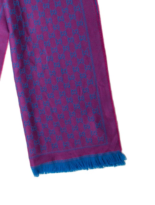 Gucci Wool GG Logo Scarf