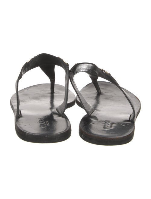 Gucci Horsebit Accent Leather Slides