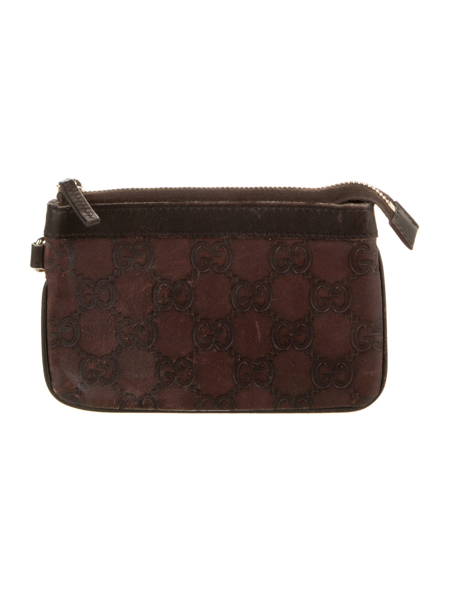 Gucci GG Signature Leather Coin Pouch