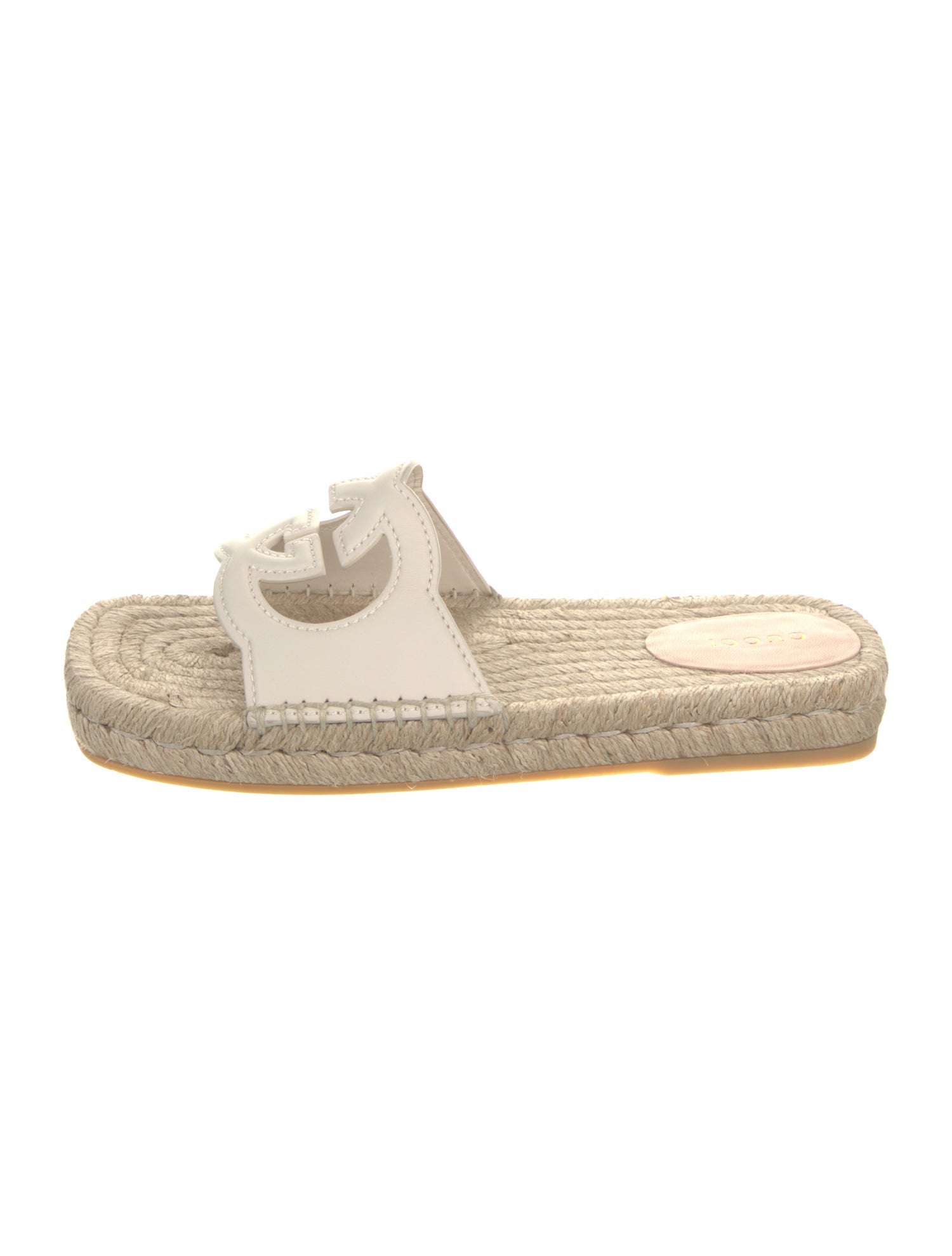 Gucci Interlocking G Logo Leather Espadrilles