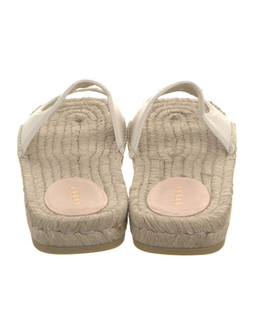 Gucci Interlocking G Logo Leather Espadrilles