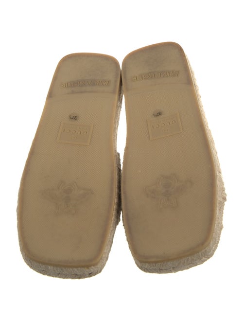Gucci Interlocking G Logo Leather Espadrilles