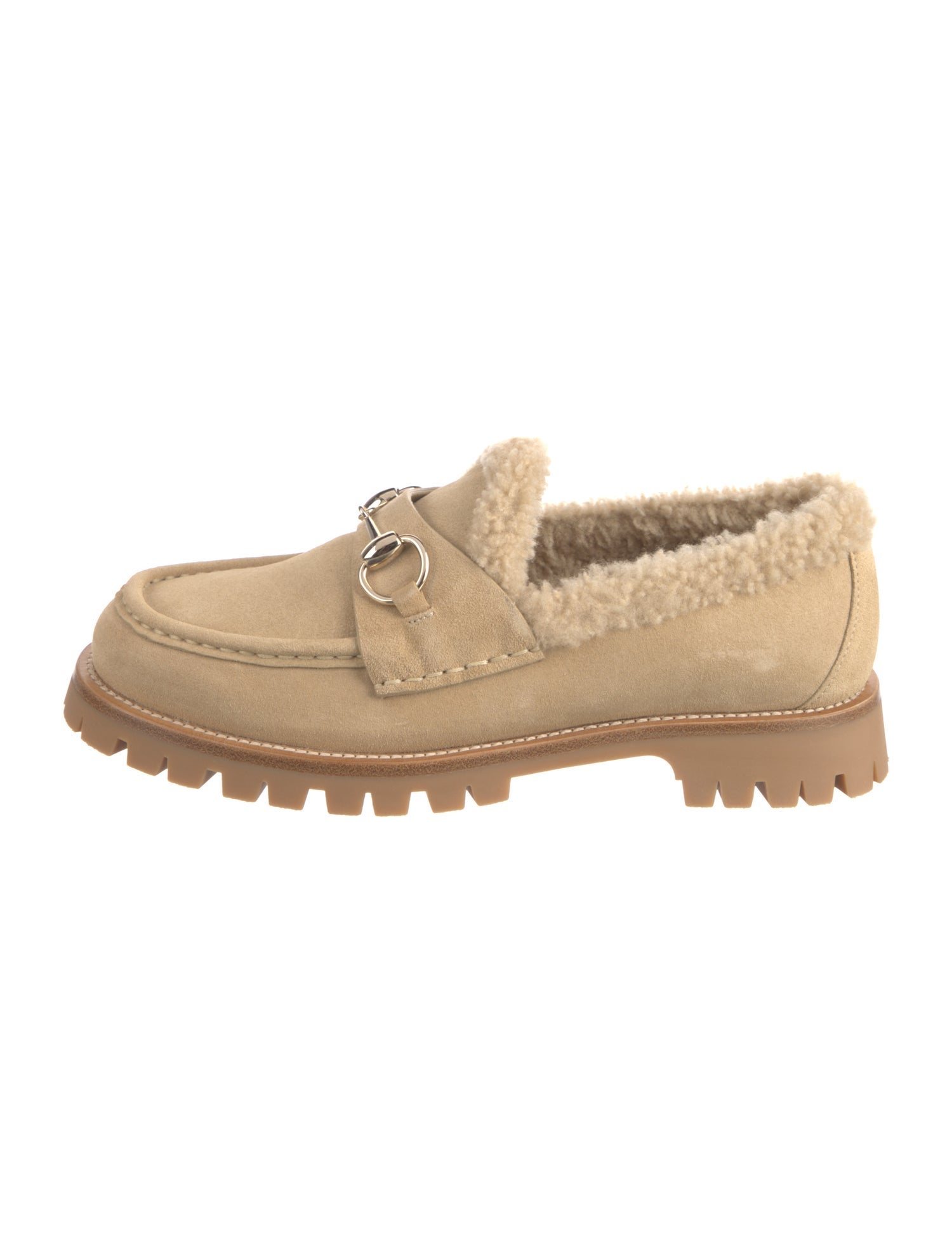 Gucci 1955 Horsebit Accent Suede Loafers