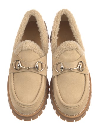 Gucci 1955 Horsebit Accent Suede Loafers