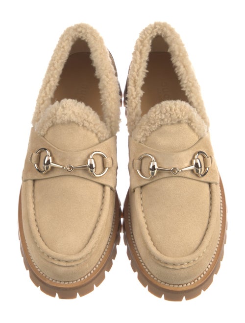 Gucci 1955 Horsebit Accent Suede Loafers