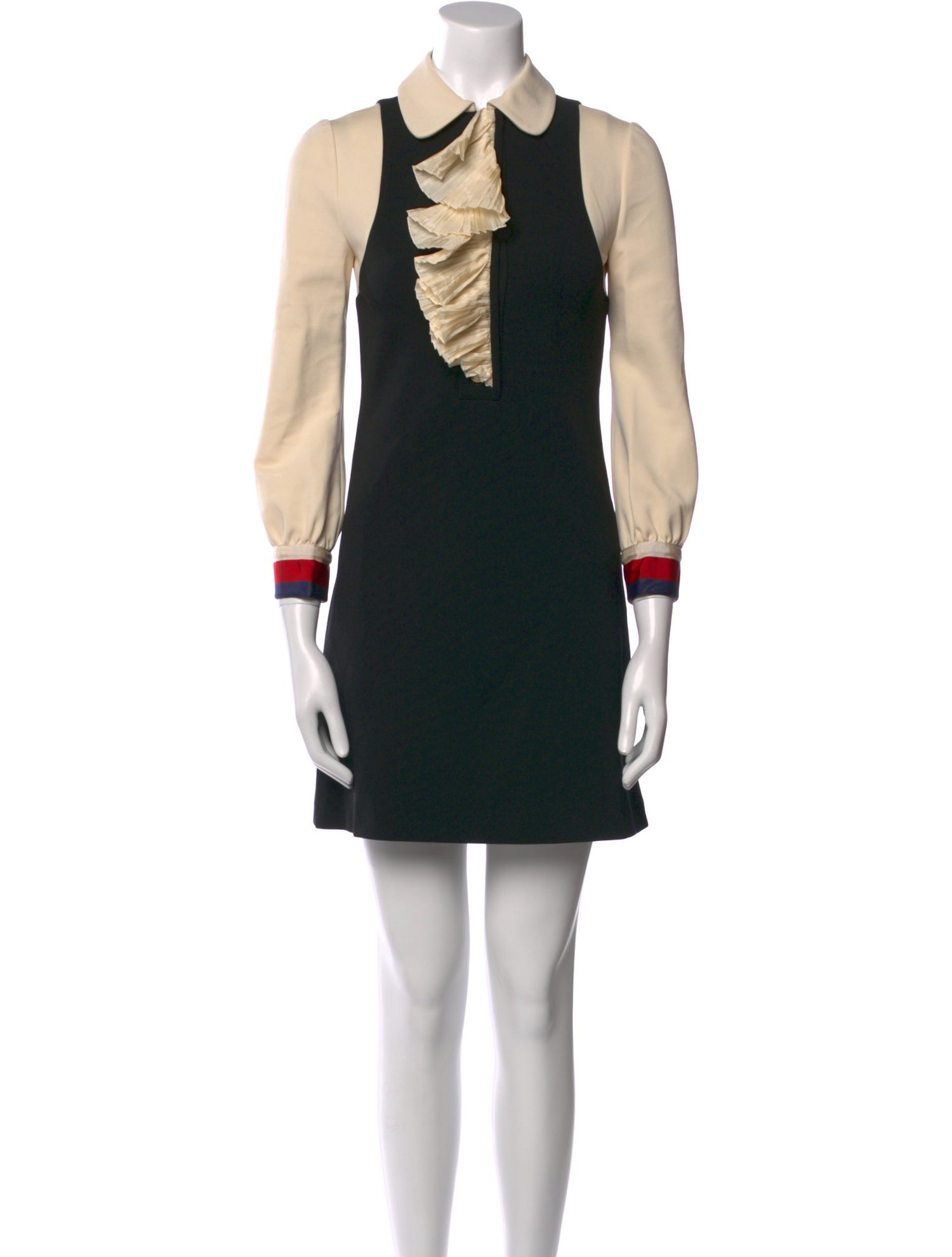 Gucci Colorblock Pattern Mini Dress