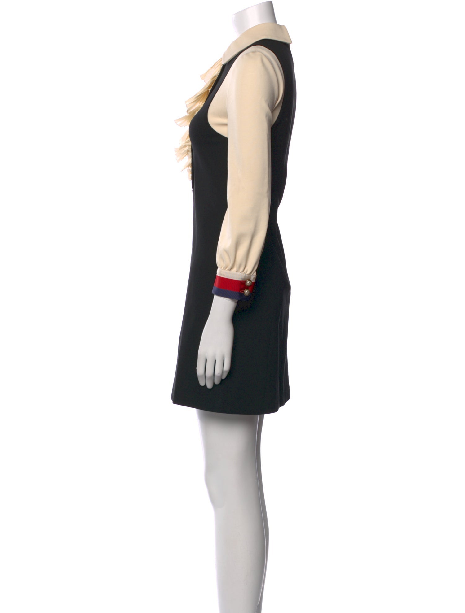 Gucci Colorblock Pattern Mini Dress