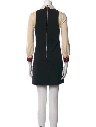 Gucci Colorblock Pattern Mini Dress