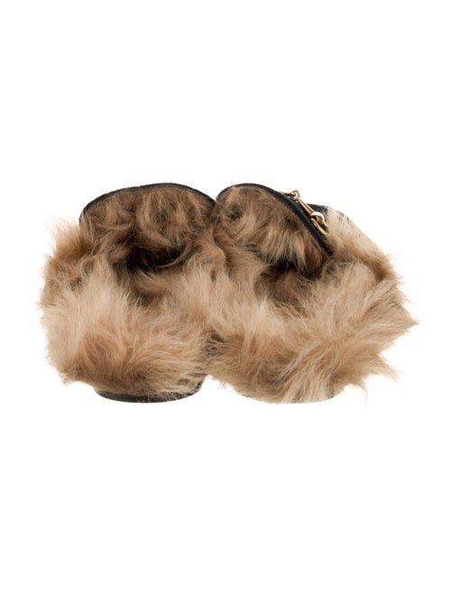 Gucci Horsebit Accent Velvet Slippers