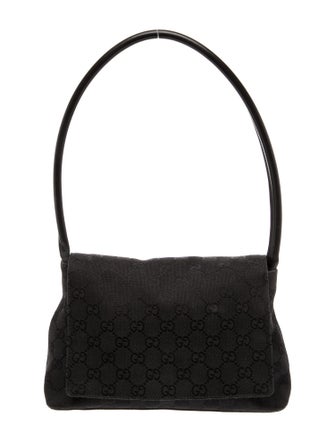 Gucci GG Canvas GG black shoulder bag.