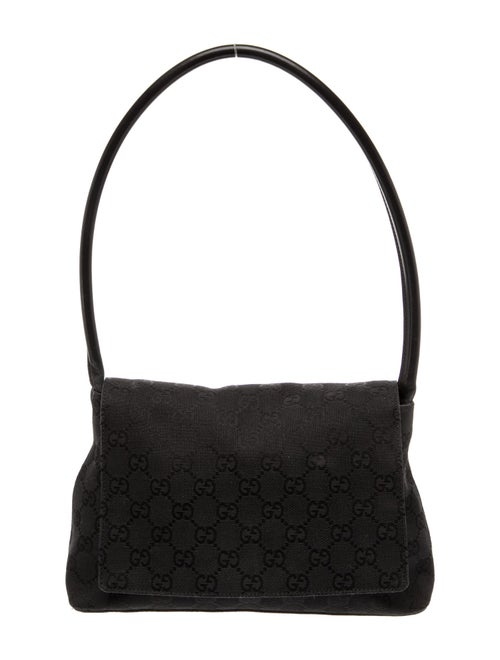 Gucci GG Canvas GG black shoulder bag.
