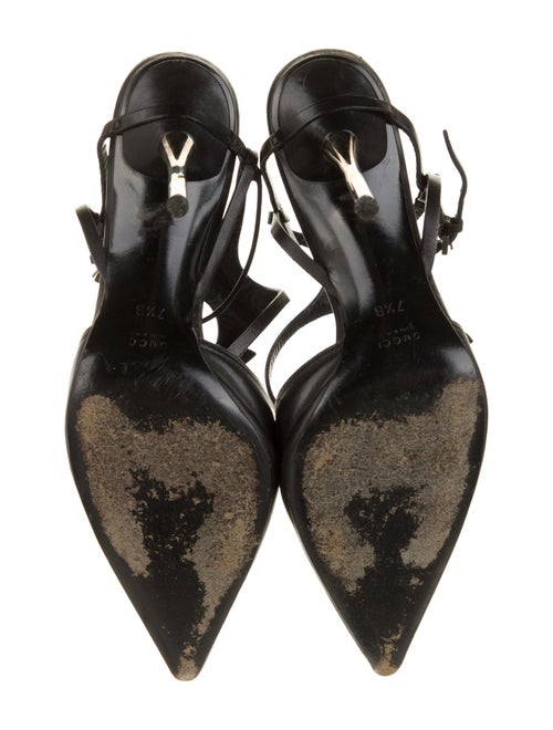 Gucci Leather Slingback Pumps