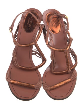 Gucci Suede Slingback Sandals