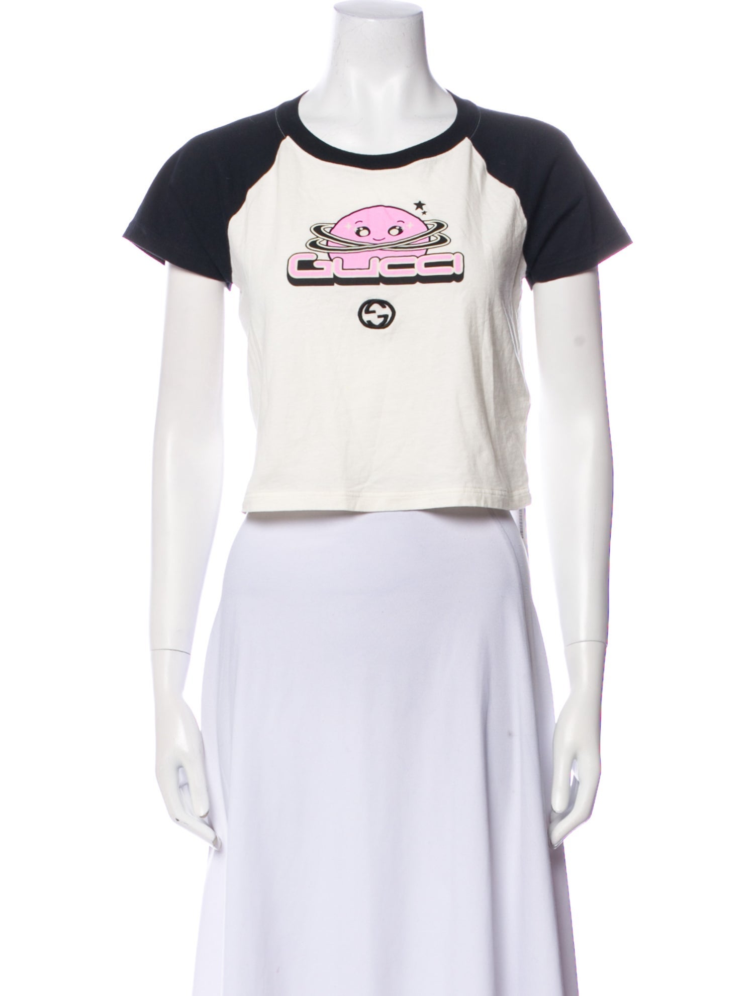 Gucci Graphic Print Crew Neck T-Shirt