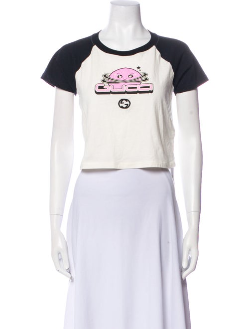 Gucci Graphic Print Crew Neck T-Shirt