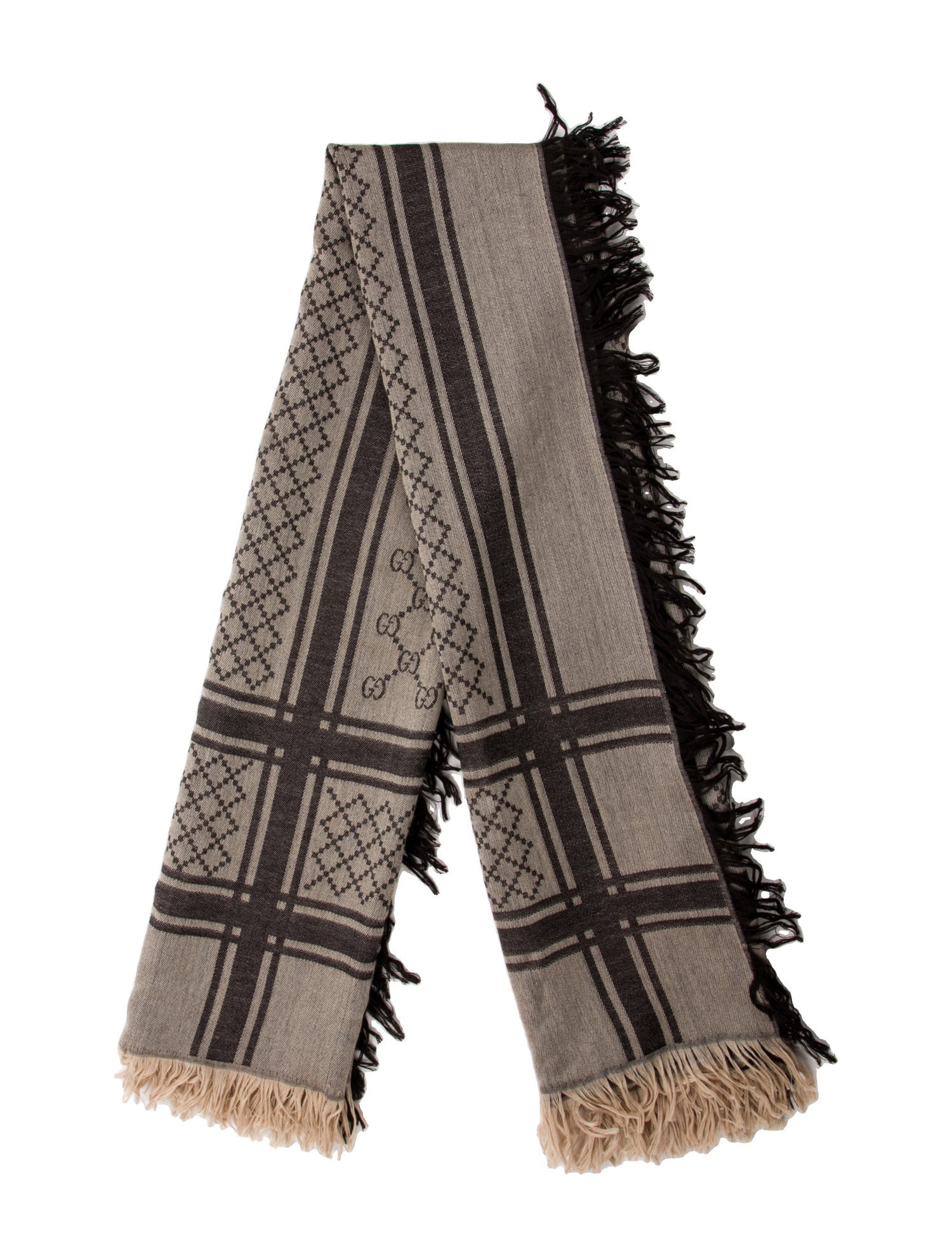 Gucci Wool Printed Scarf