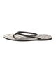 Gucci GG Signature Leather Flip Flops