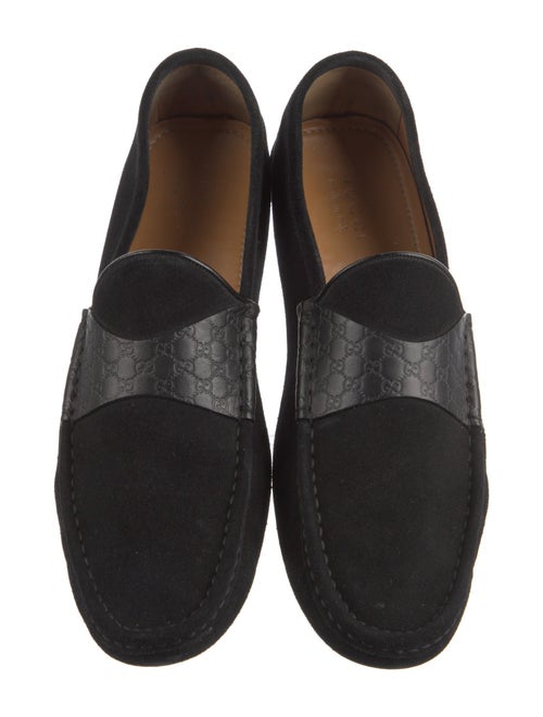 Gucci Suede Leather Trim Embellishment Drivers