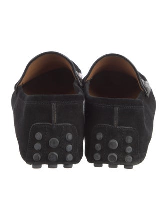 Gucci Suede Leather Trim Embellishment Drivers