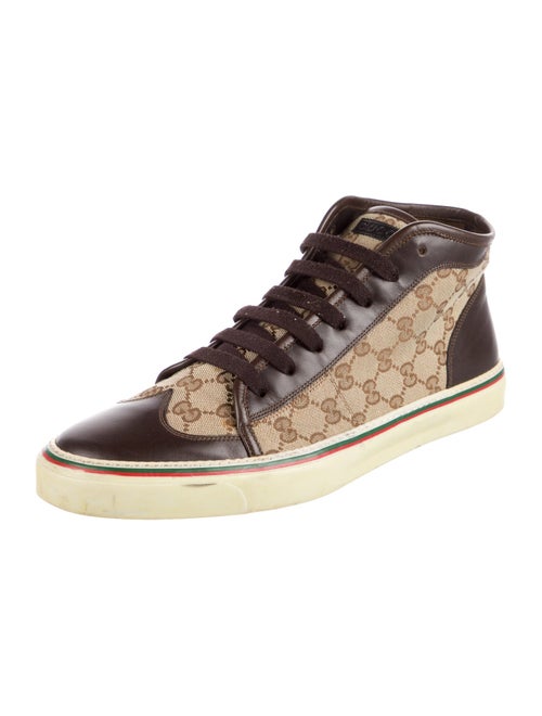 Gucci GG Canvas Leather Sneakers