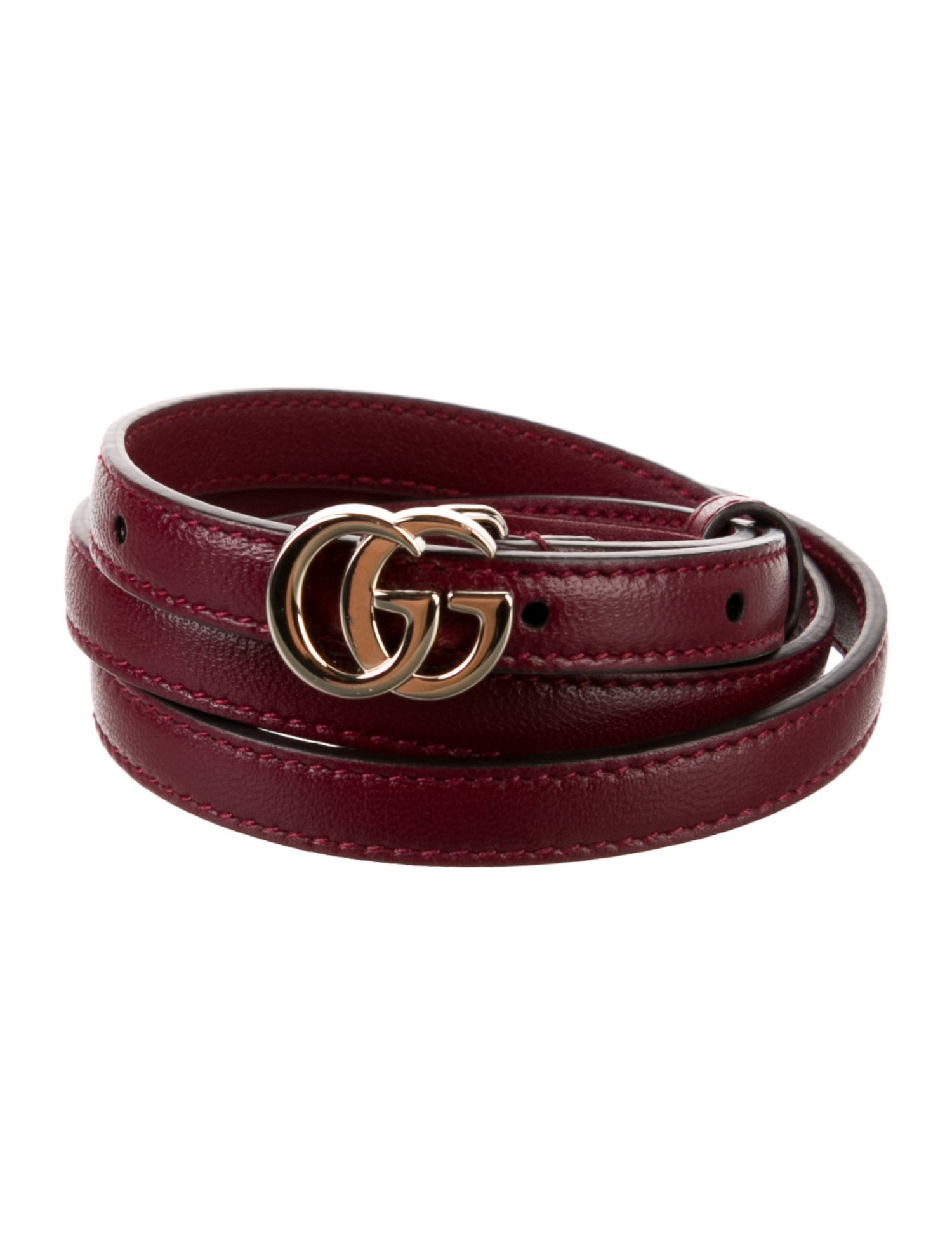 Gucci Skinny Leather Waist Belt