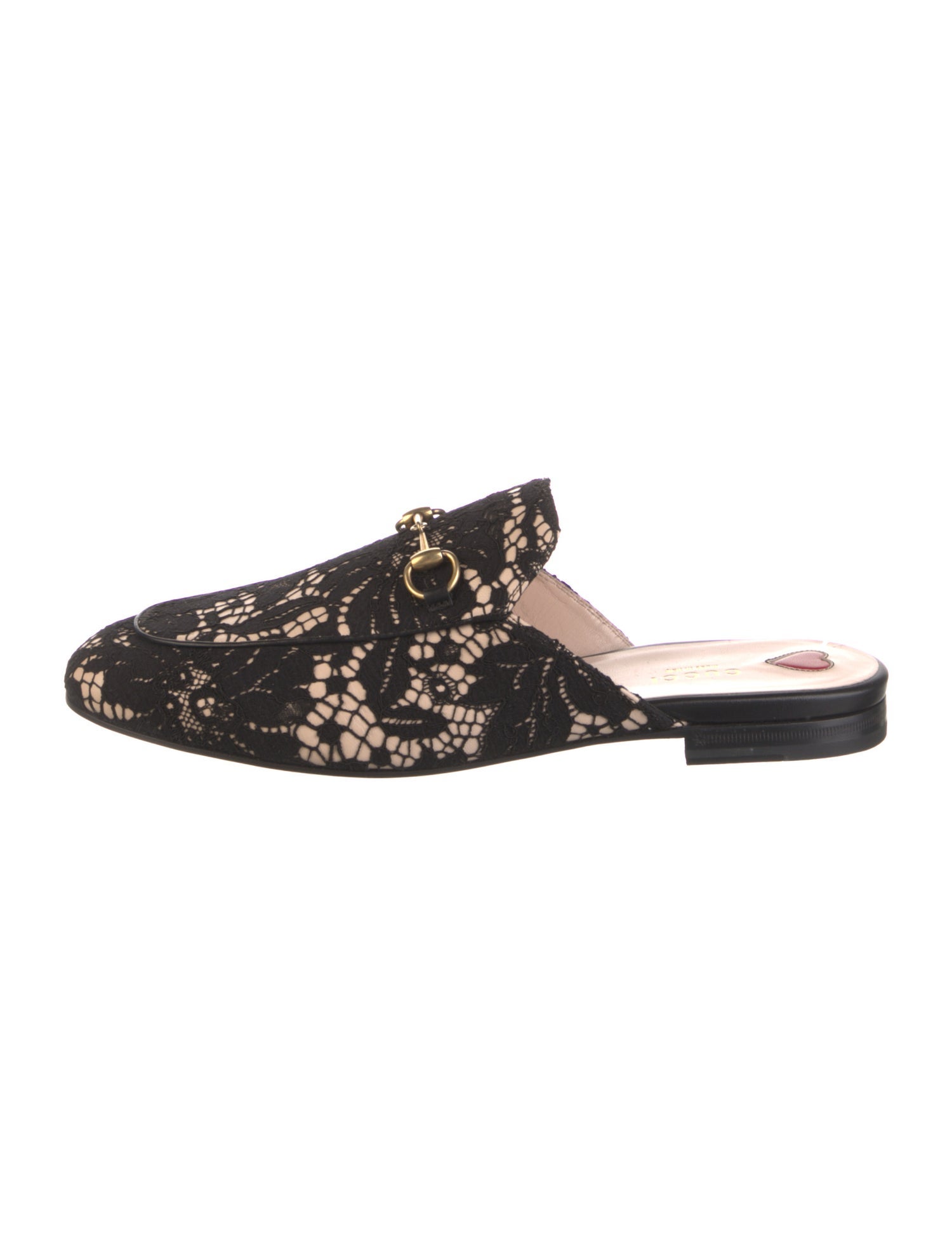 Gucci 1955 Horsebit Accent Lace Mules w/ Tags