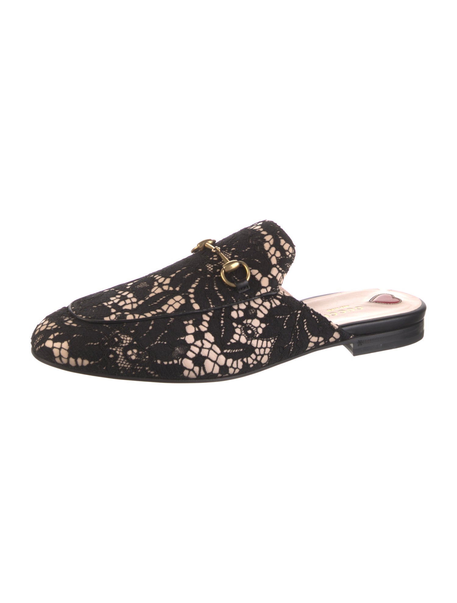 Gucci 1955 Horsebit Accent Lace Mules w/ Tags