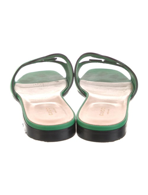 Gucci Leather Cutout Accent Slides