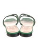 Gucci Leather Cutout Accent Slides