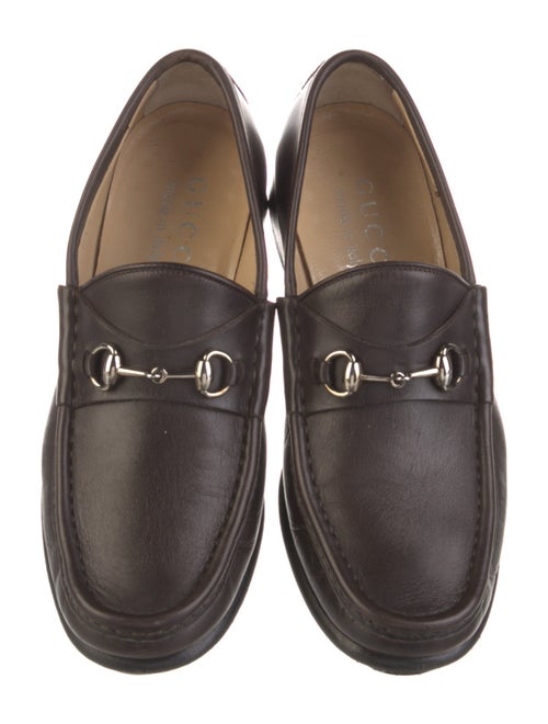 Gucci Horsebit Accent Leather Loafers