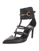 Gucci Horsebit Accent Leather T-Strap Pumps