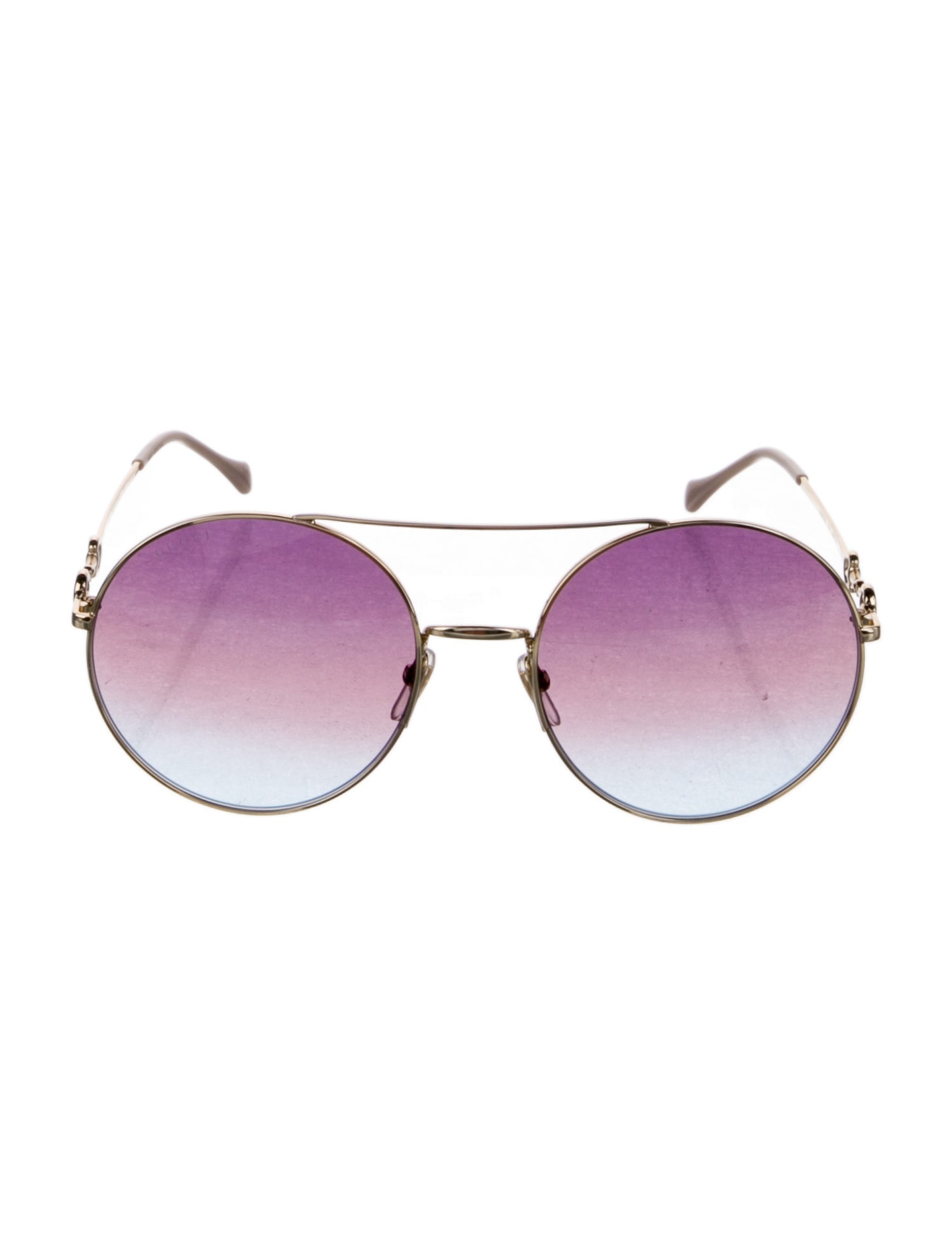 Gucci Horsebit Accent Aviator Sunglasses
