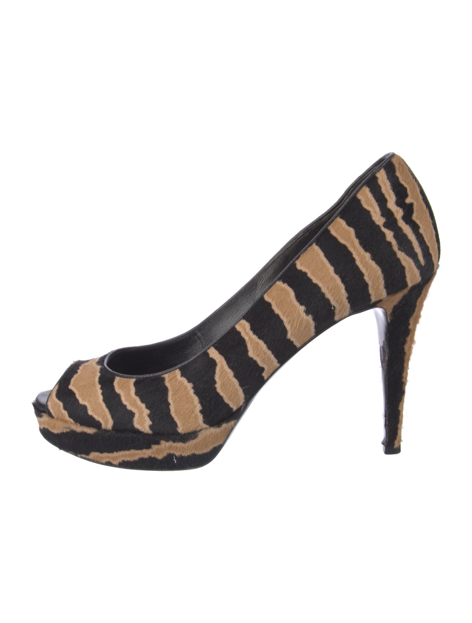 Gucci Ponyhair Animal Print Pumps