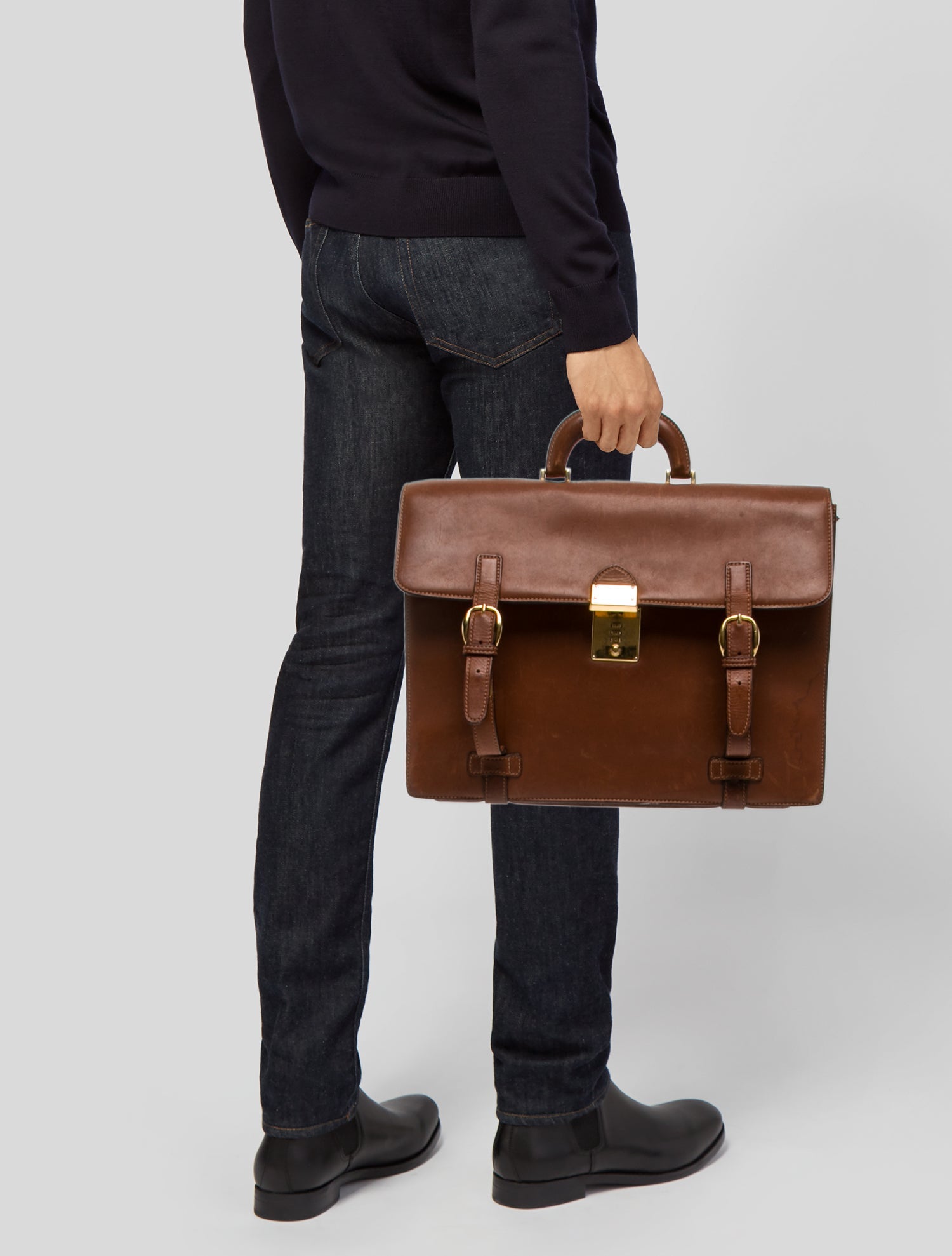 Gucci Leather Briefcase