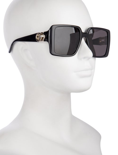 Gucci Interlocking G Logo Square Sunglasses