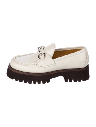 Gucci Horsebit Accent Leather Loafers