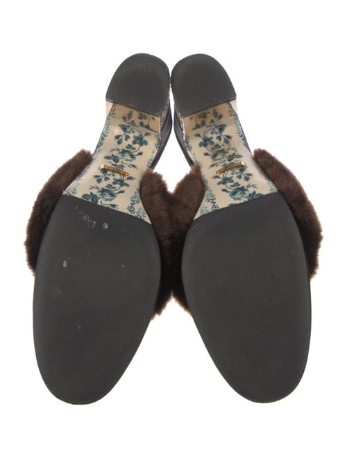 Gucci Interlocking G Logo Satin Mules