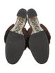 Gucci Interlocking G Logo Satin Mules