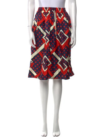 Gucci Silk Knee-Length Skirt