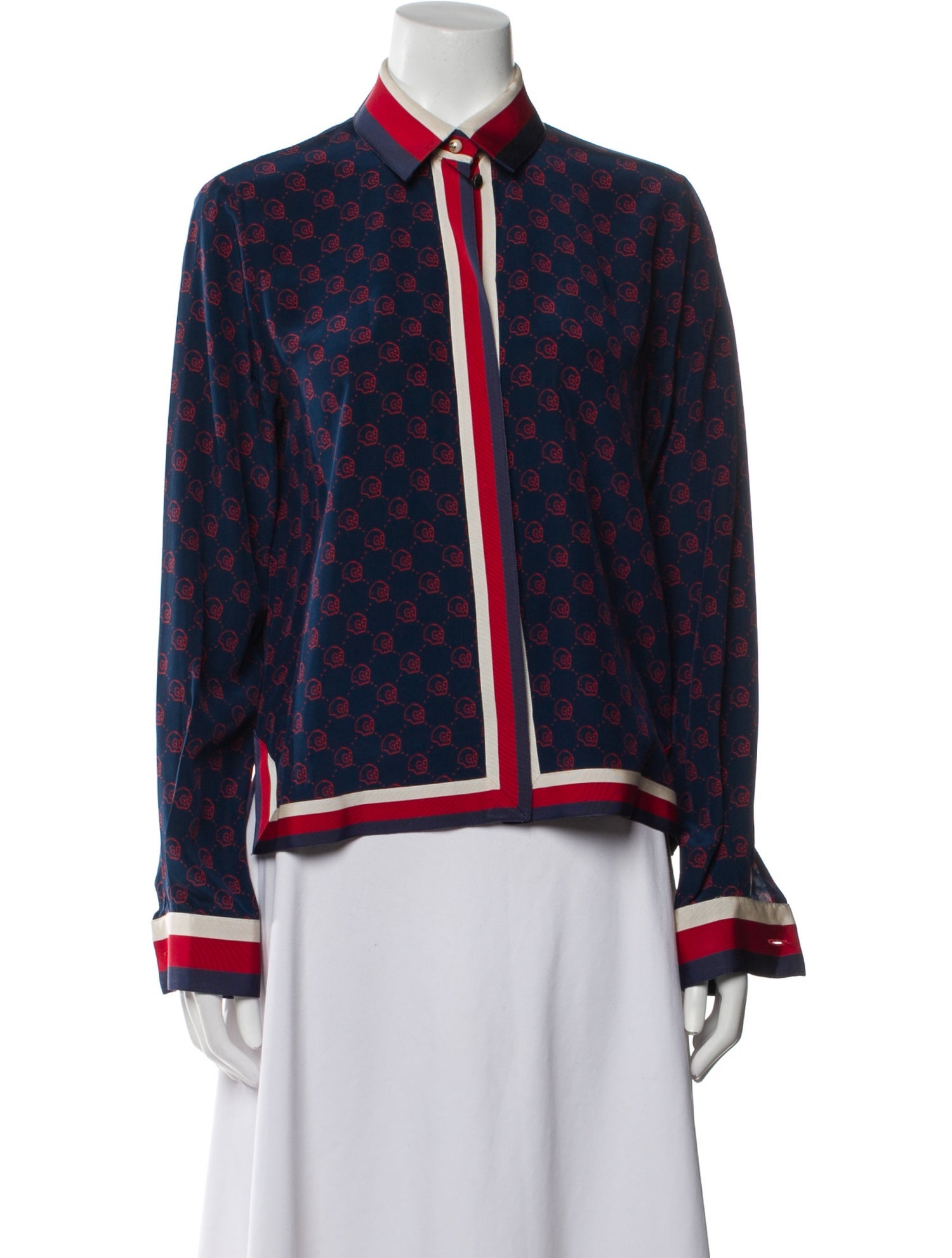 Gucci 2016 Silk Button-Up Top