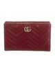 Gucci Double G Logo Leather French Purse