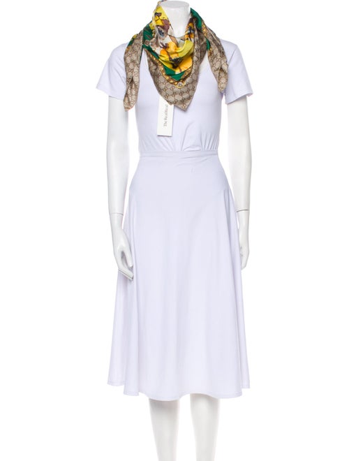 Gucci Silk Floral Print Scarf