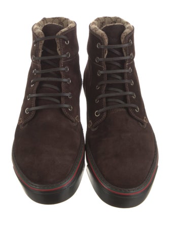 Gucci GG Canvas Suede Sneakers