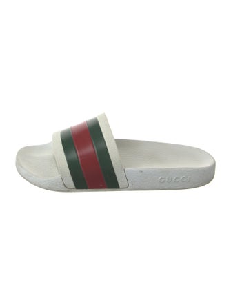 Gucci Web Accent Rubber Slides