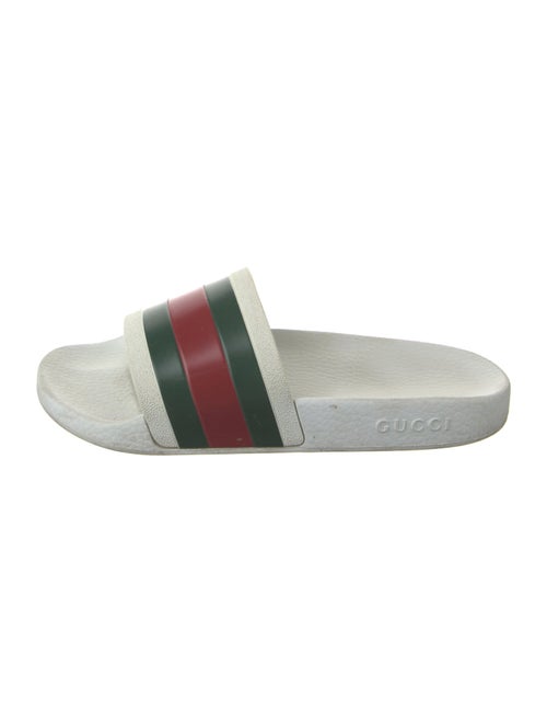 Gucci Web Accent Rubber Slides