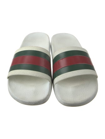 Gucci Web Accent Rubber Slides